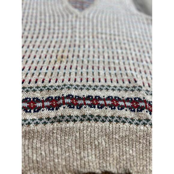 Vintage Michael Ross Fair Isle Sweater Vest 42 - Picture 4 of 10